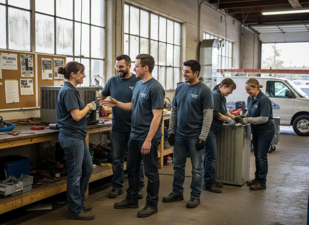 The ThermalBridge Comfort team at work in Milwaukie