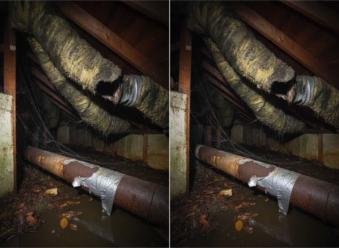 Seasonal Ductwork Issues in Milwaukie Attics and Crawl Spaces